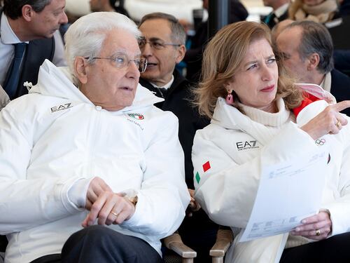 Mattarella assiste al SuperG