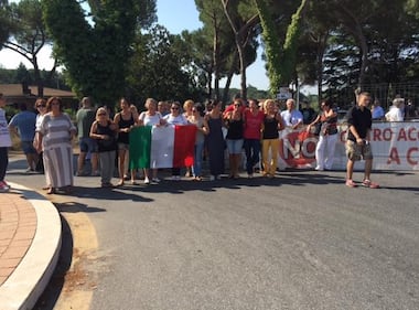 La manifestazione contro i profughi 3