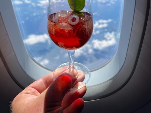 Un drink di Camparino in Galleria sui voli de La Compagnie