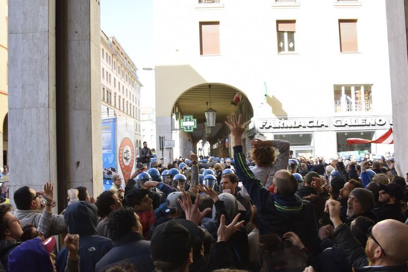 Le contestazioni a Salvini a Livorno 4