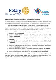 L'impegno del Rotary contro la pandemia 3
