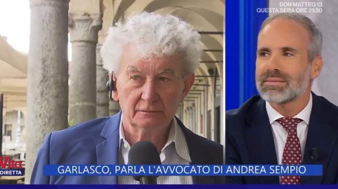 Scontro di fuoco a La vita in diretta tra l'avvocato di Sempio e un altro legale
