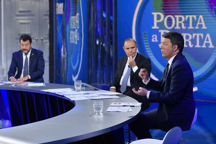 Matteo vs Matteo: Salvini e Renzi da Vespa 4