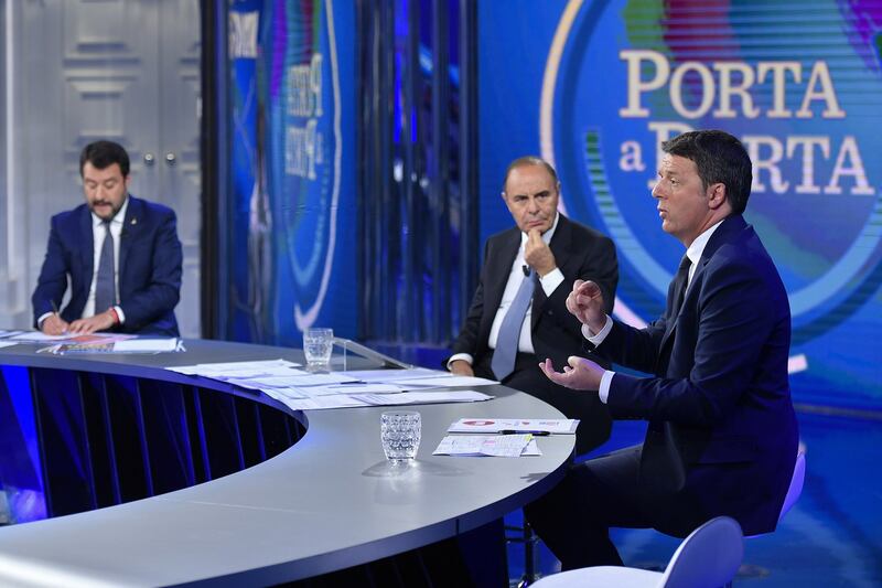 Matteo vs Matteo: Salvini e Renzi da Vespa 4