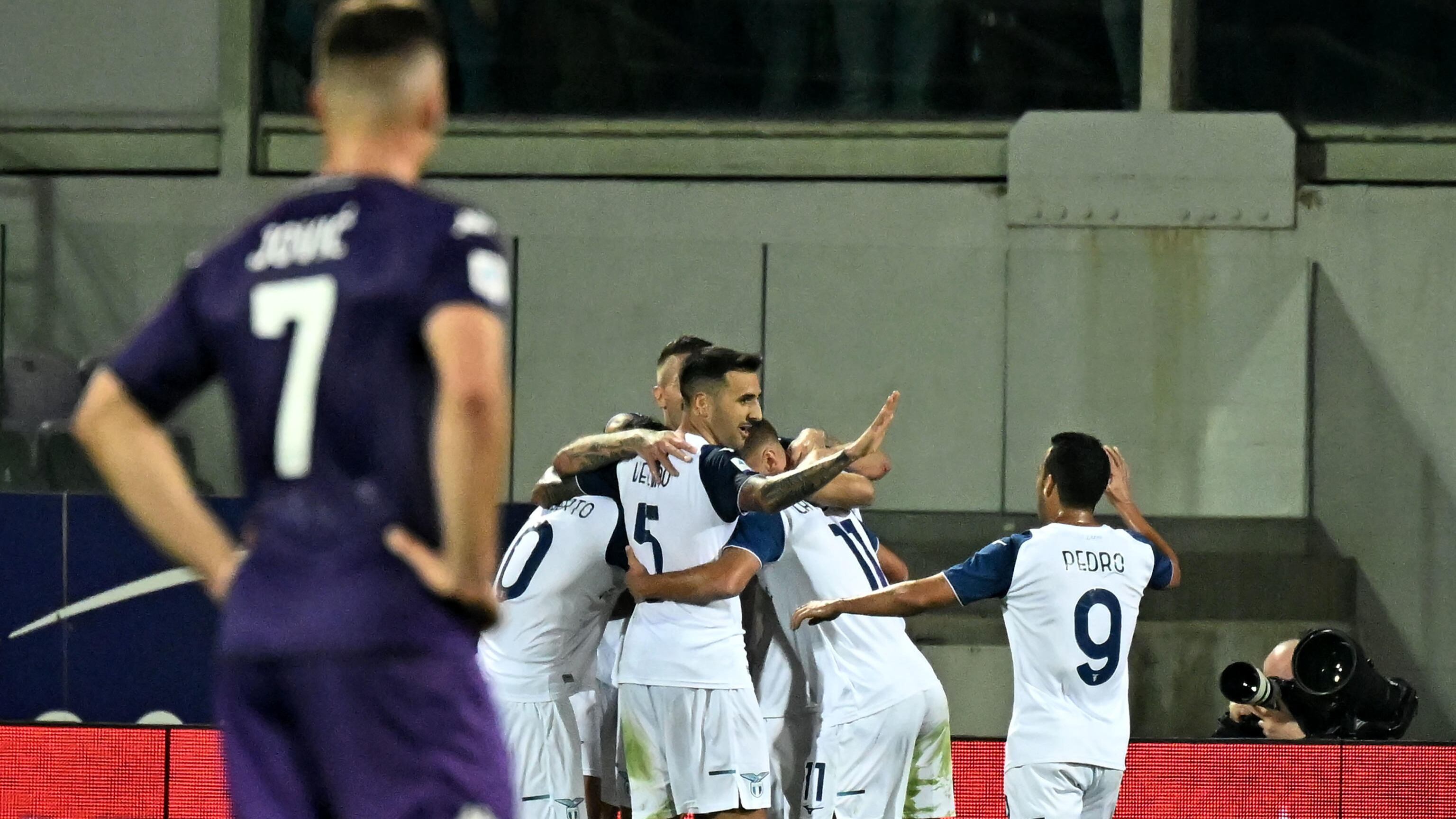 Lazio, un poker da Champions manda in crisi la Viola spuntata