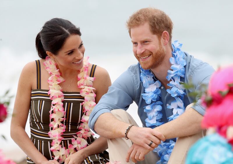 Il Principe Harry e Meghan Markle a una festa in spiaggia 1