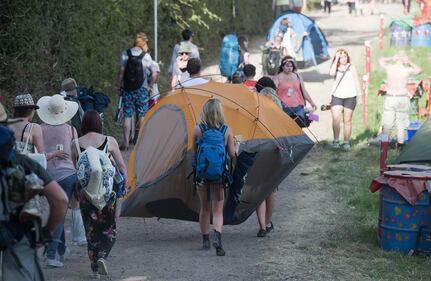 In migliaia all'edizione 2014 del Glastonbury Music Festival 5