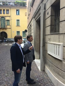 Bitonci a casa dei profughi 1