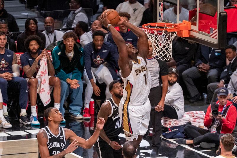Zion Williamson Pelicans Nets ANSA