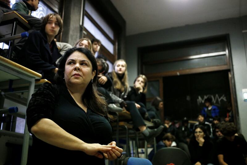 Michela Murgia al liceo Virgilio occupato 3