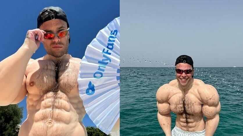 Fedez su OnlyFans con muscoli e peli finti: quanto costa il costume