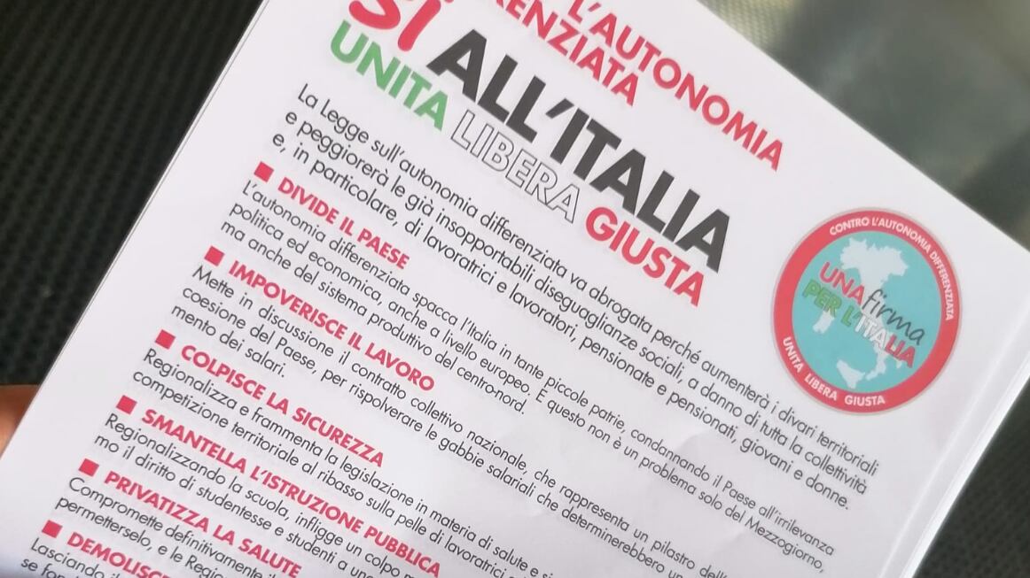 Autonomia, i rischi costituzionali del referendum