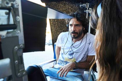 Marco Bocci sul set di "A Tor Bella Monaca non piove mai" 1