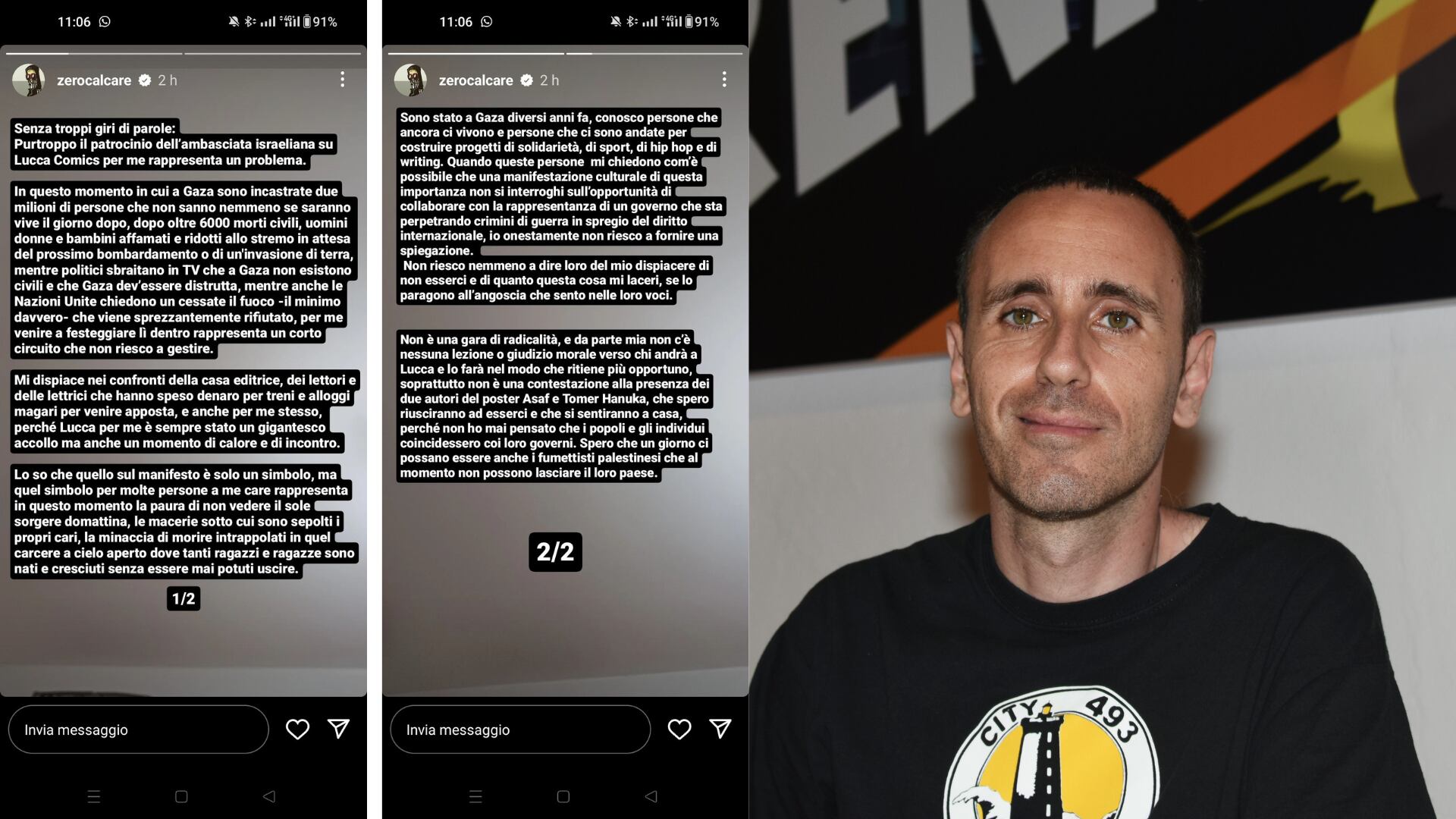 Zerocalcare e il "dissenso a rischio" (ma strombazzato ovunque)