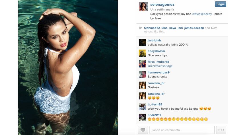 Selena Gomez su Instagram, le foto sexy 5