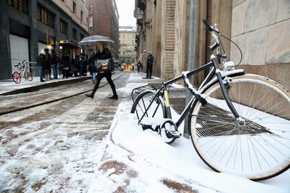 La neve imbianca Milano 7