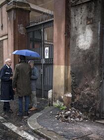 Porta Pia, crolla pezzo di muro 4