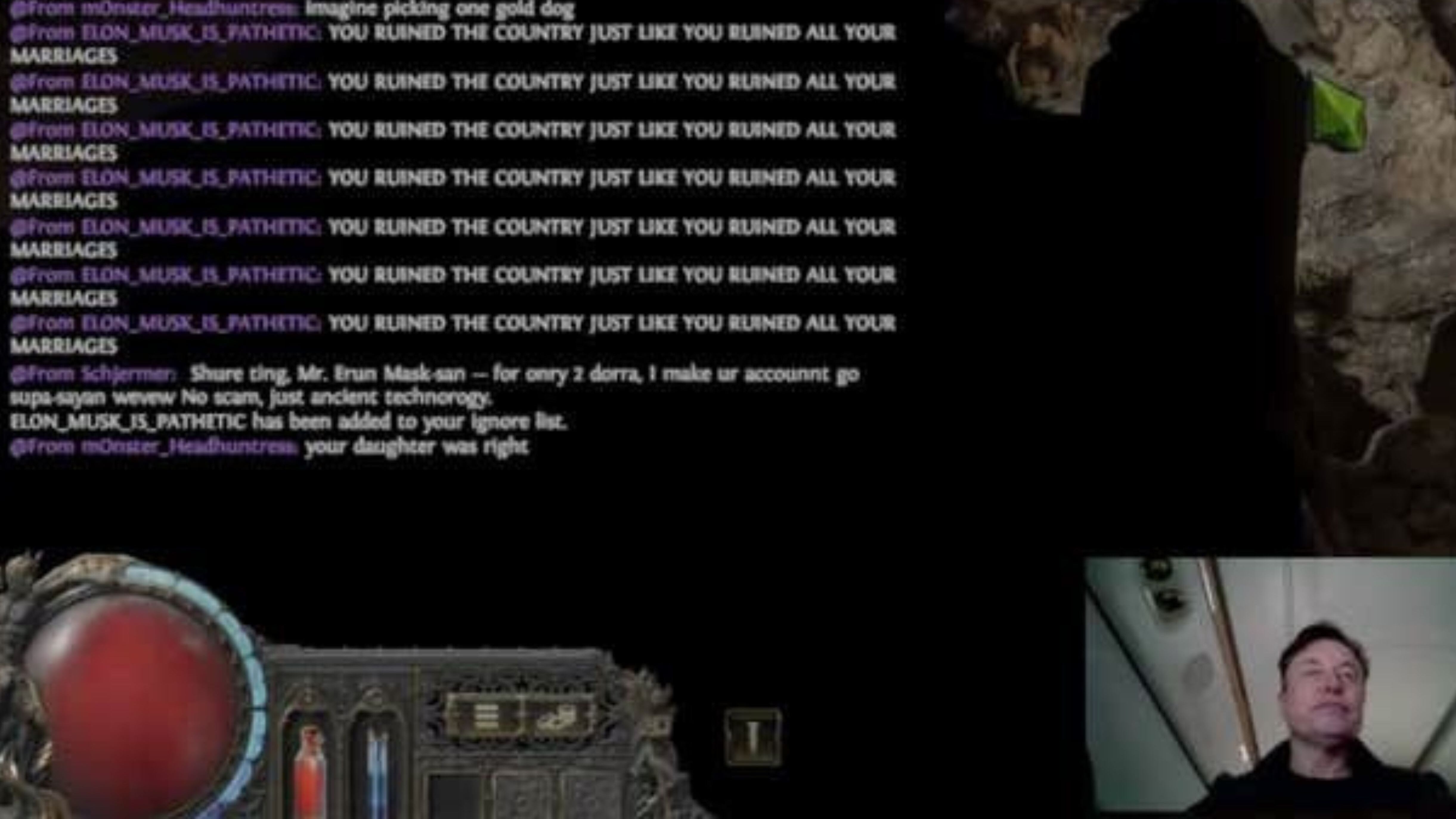 "Morirai da solo". Raffica di insulti a Elon Musk durante la sua diretta su X