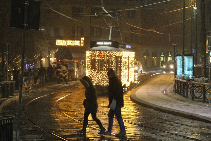 Arriva la prima neve a Milano 8