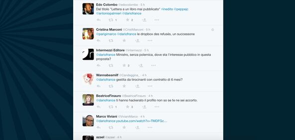 Dario Franceschini contestato su Twitter 9
