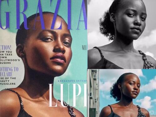 Lupita Nyong’o accusa Grazia: "E i miei capelli dove sono?"