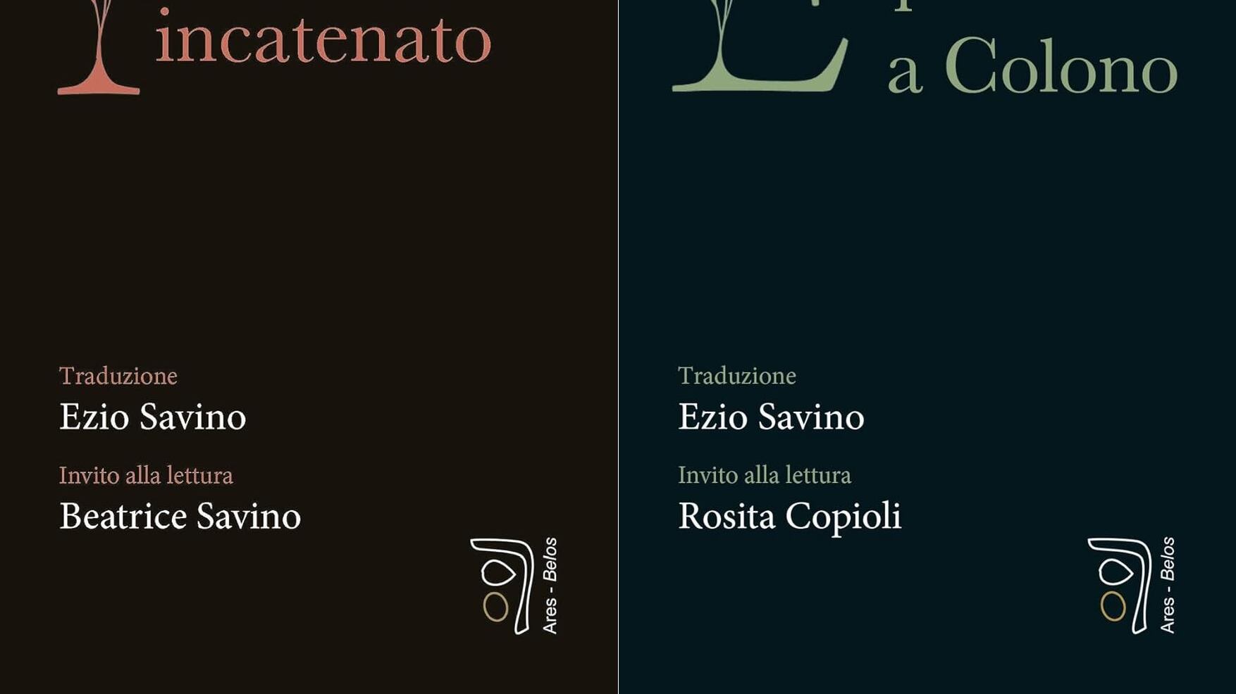 "Prometeo" ed "Edipo" tradotti da Ezio Savino