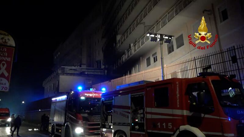 Ospedale in fiamme a Tivoli, le immagini dei soccorsi 4