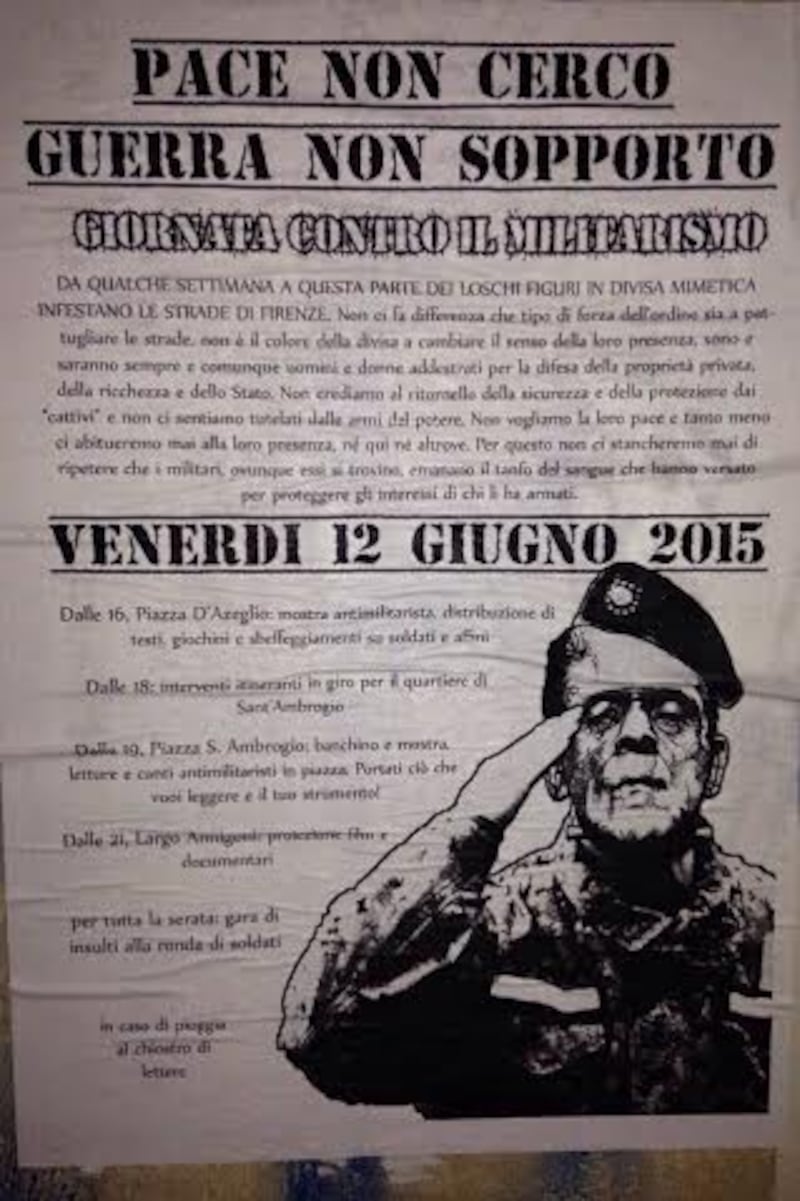 Firenze contro i militari