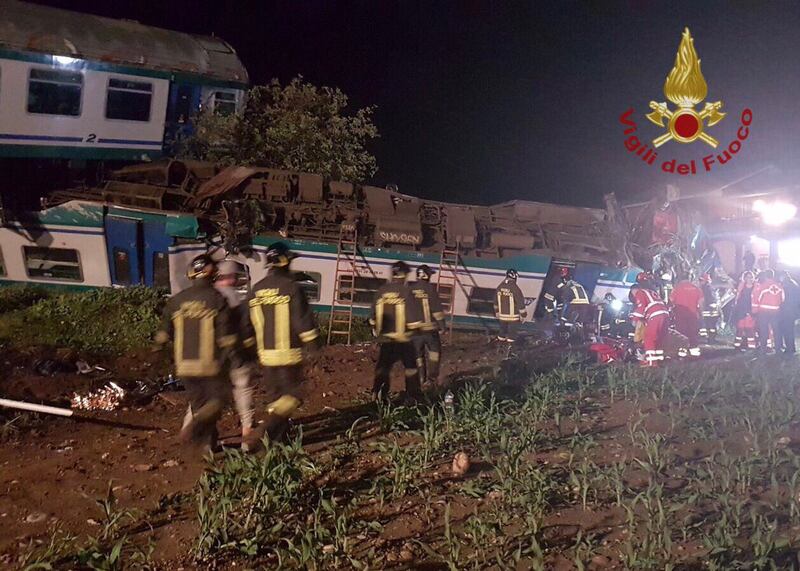 Treno contro un Tir nel Torinese 1