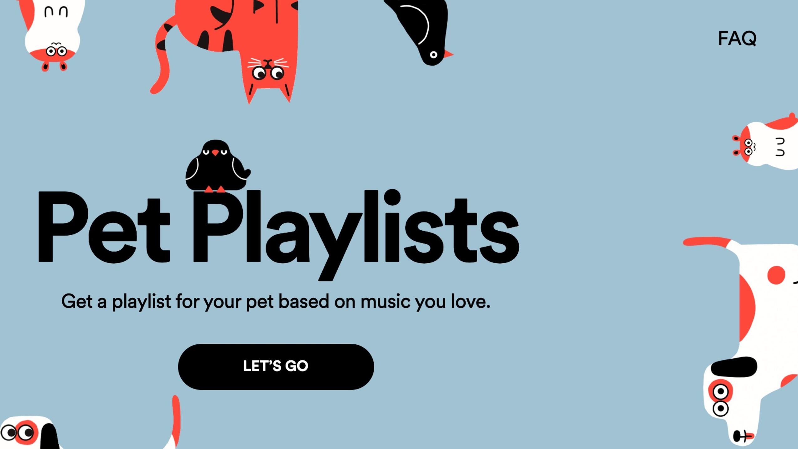 Spotify lancia una playlist per cani e gatti
