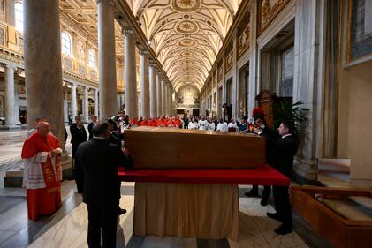 La tumulazione di Papa Francesco a Santa Maria Maggiore 2