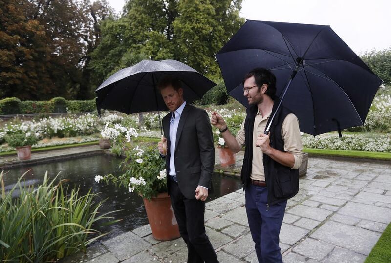William e Harry al memoriale di Lady D 25