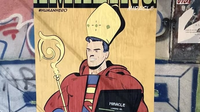 Rubato a Napoli il dipinto che ritrae San Gennaro in versione Superman
