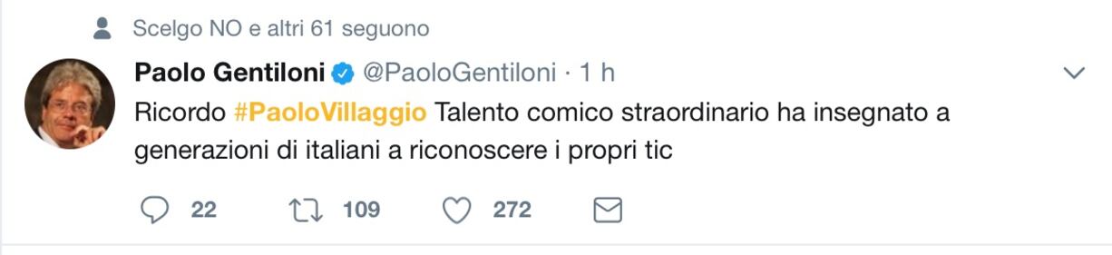 Paolo Villaggio, il messaggio dei vip 22