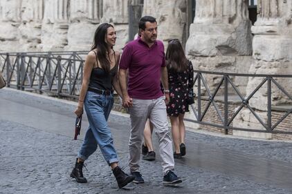 Matteo Salvini insieme alla fidanzata Francesca 4