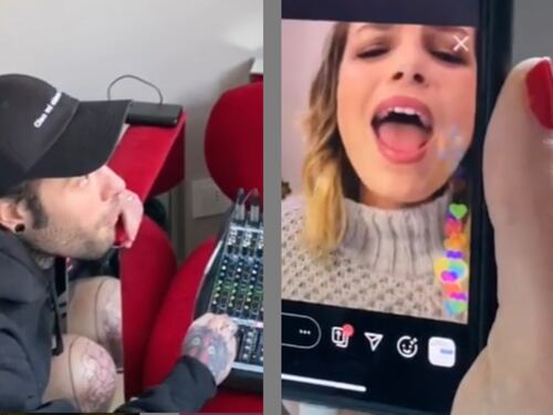 Fedez, Chiara Ferragni e Emma Marrone insieme "dal balcone": "Le vacanze in Italia"
