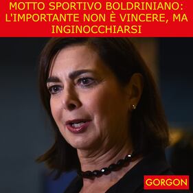 Ecco la satira del giorno. Il motto sportivo della Boldrini 1