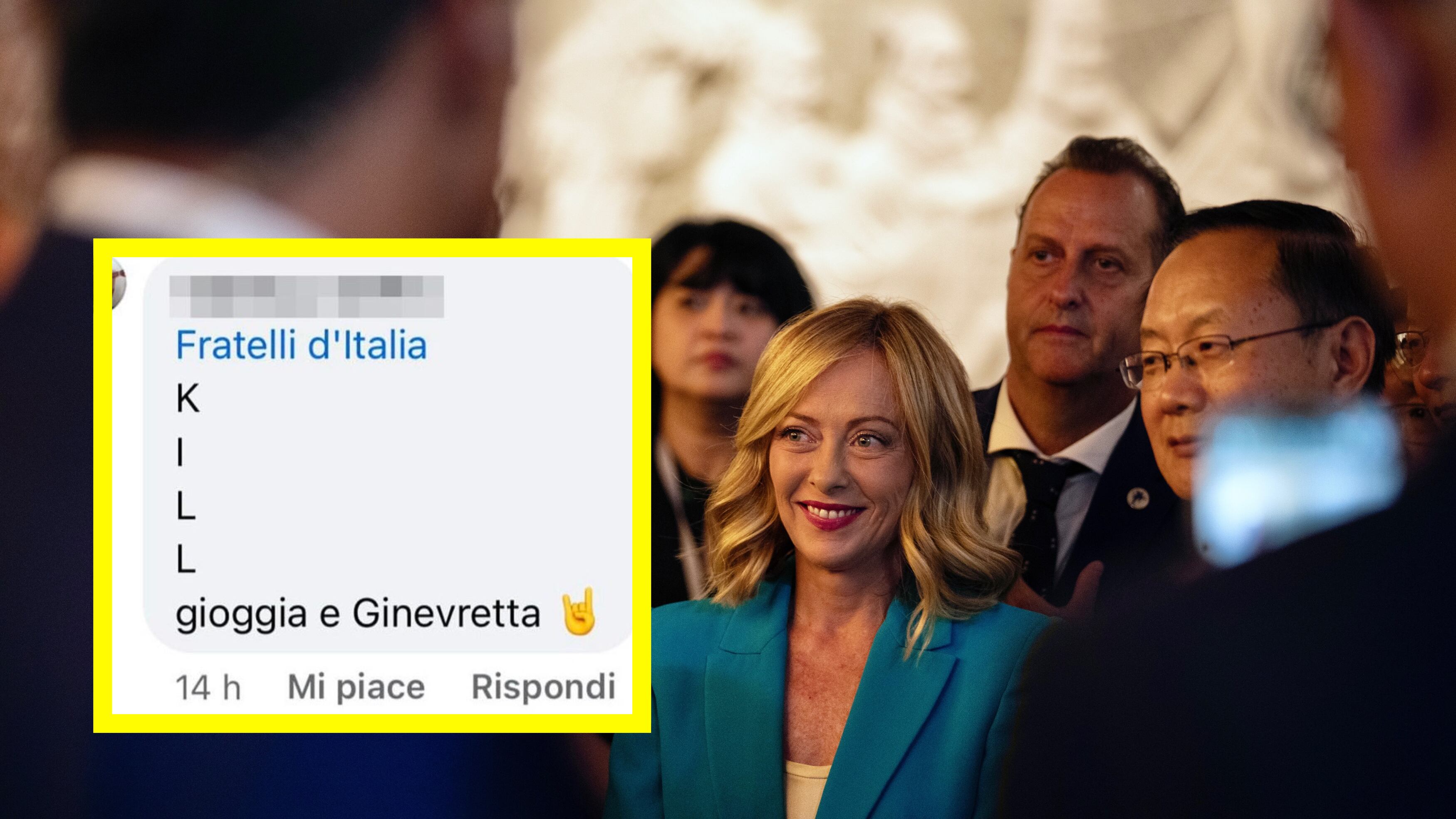 "Kill Giorgia e Ginevra". Minacce di morte pure a una bimba, silenzio delle opposizioni