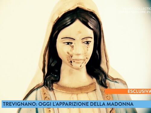 La Madonna piange, i fedeli accorrono ma scattano le multe