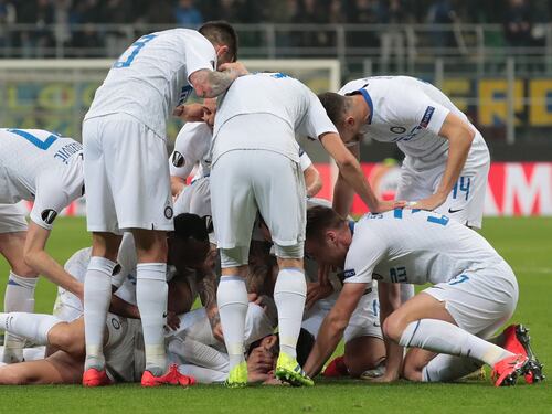 L'Inter doma 4-0 il Rapid Vienna: nerazzurri agli ottavi di Europa League