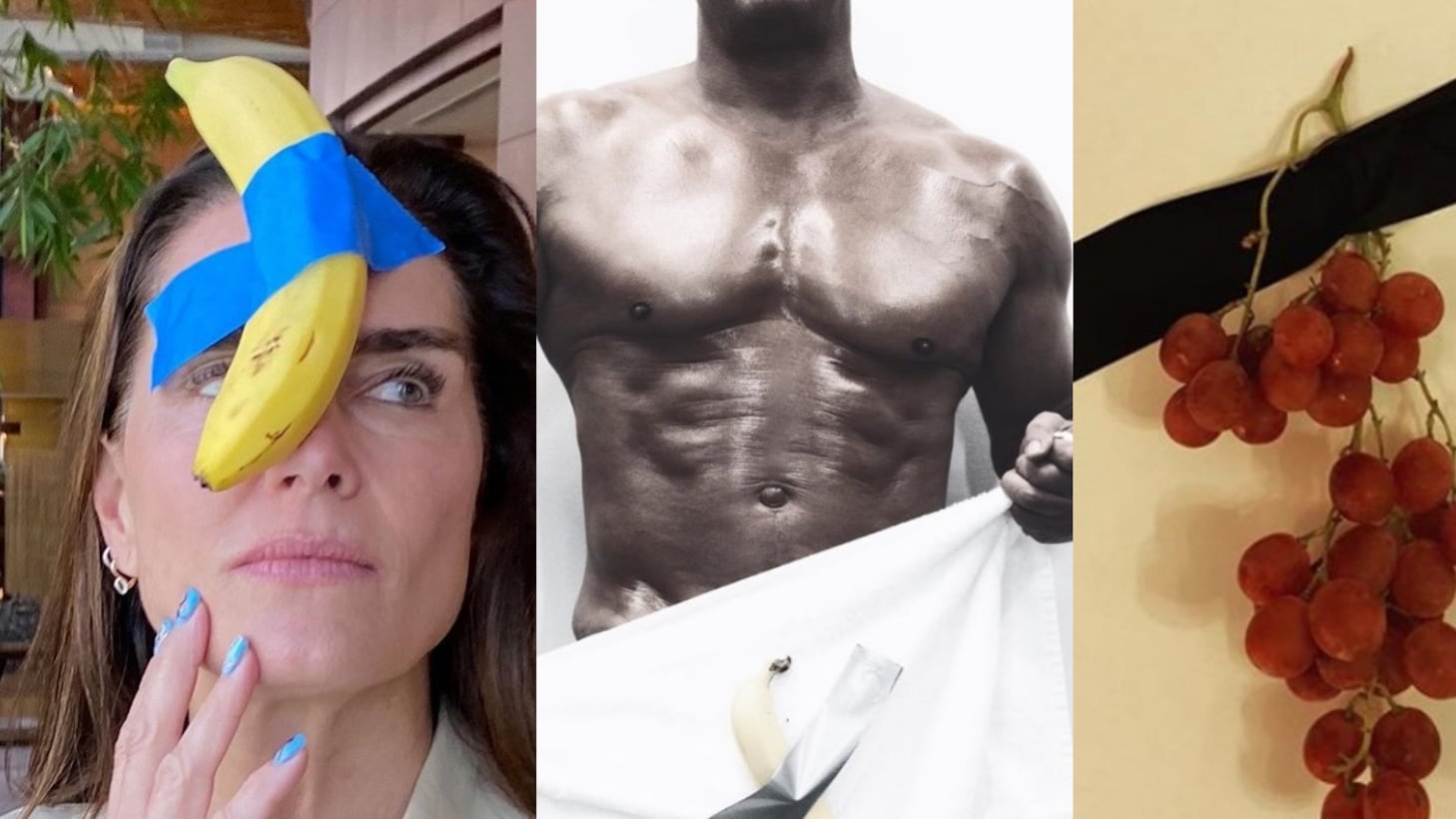Da Fiorella Mannoia a Vin Diesel, come i vip hanno "smontato" la banana di Maurizio Cattelan