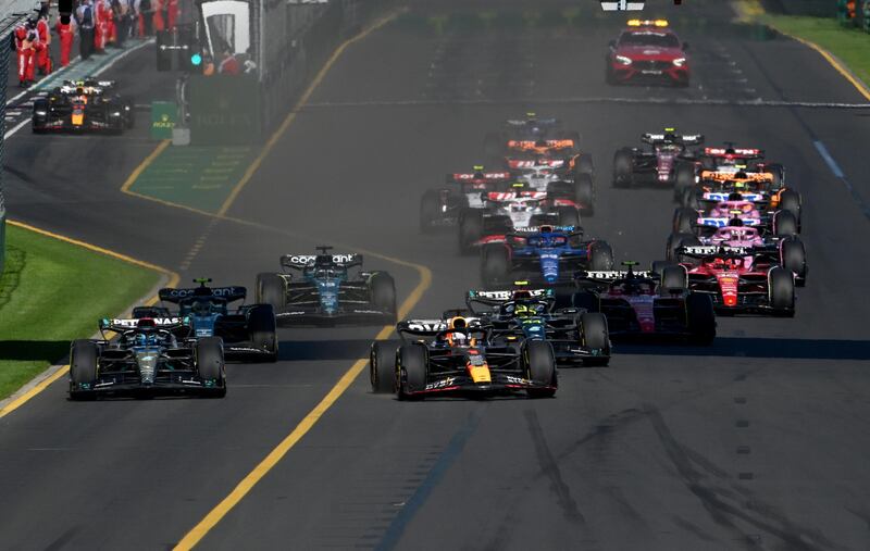 Russell Verstappen GP Australia 2023