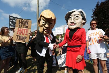 Proteste anti Trump nel Regno Unito 5