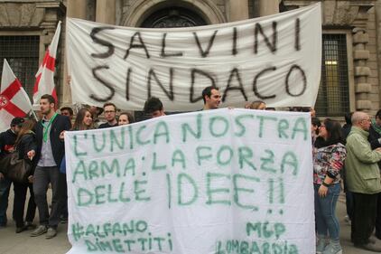 La Lega scende in piazza a Milano 4