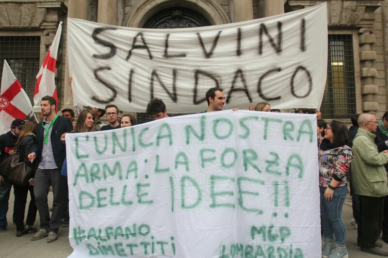 La Lega scende in piazza a Milano 4