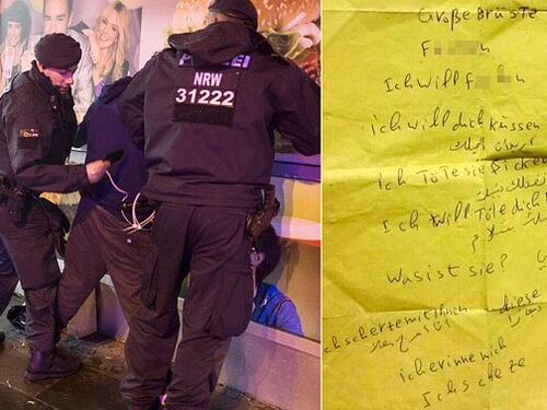 Colonia, i profughi avevano foglietti con traduzioni: "Voglio fare sesso con te"