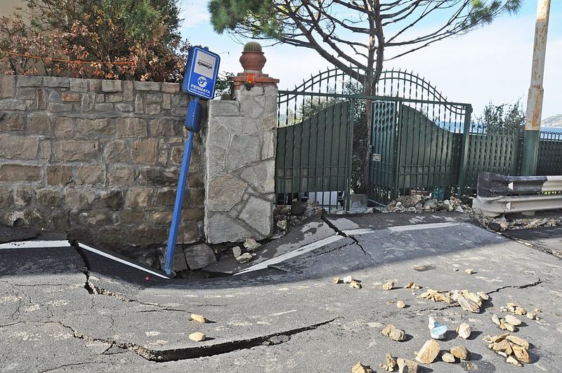 Sanremo, allagata la statale Aurelia 1