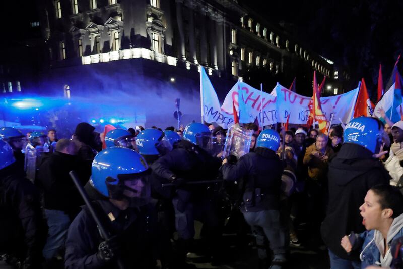 Scontri pro Pal a Roma 3