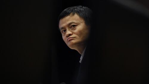 Il fondatore di Alibaba a un evento della società a Hangzhou