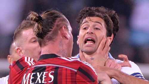Lo scontro con Mauri durante la partita 3